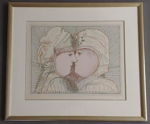 Co Westerik – ingelijste gesigneerde zeefdruk, Antiek en Kunst, Kunst | Litho's en Zeefdrukken, Ophalen