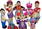 Te koop Sarah en Abraham feestpoppen, opblaasbaar, Hobby en Vrije tijd, Feestartikelen | Verhuur, Ophalen of Verzenden, Nieuw