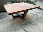 Henders en Hazel mangohouten salontafel, Huis en Inrichting, Tafels | Salontafels, Ophalen, 50 tot 100 cm, Vierkant, 50 tot 100 cm