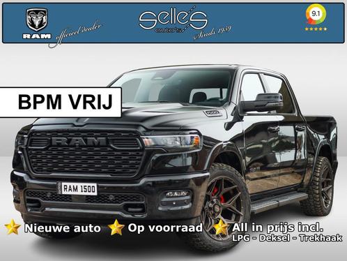 Dodge Ram 1500 2025 3.0L HURRICANE BIGHORN NIGHT | BPM VRIJ, Auto's, Dodge, Bedrijf, Te koop, RAM 1500, 4x4, ABS, Achteruitrijcamera