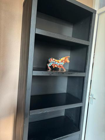 Zwarte Houten Boekenkast beschikbaar voor biedingen