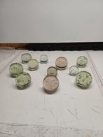 11 Antieke glazen presse-papiers 'spijkerbollen', Antiek en Kunst, Ophalen of Verzenden