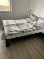 Auping auronde verstelbaar bed, Huis en Inrichting, 160 cm, Gebruikt, Hout, Zwart