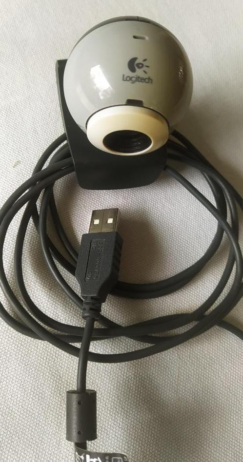 Webcam logitec C120, vga 640x480, 1.3mp oldtimer, Computers en Software, Webcams, Gebruikt, Bedraad, Microfoon, Verzenden