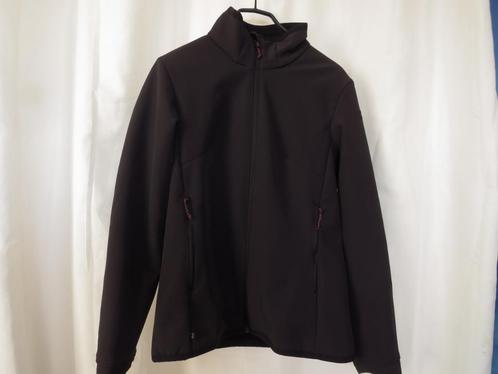 Zwart vacht gevoerde soft shell jas  mt M forclax, Kleding | Dames, Jassen | Zomer, Gedragen, Maat 38/40 (M), Zwart, Ophalen of Verzenden
