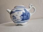 Chinese porseleinen theepot , Blauw-wIt, Gemerkt, China, Verzenden