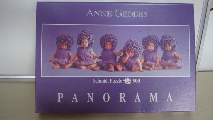 Puzzel van Anne Geddes  Panorama, Hobby en Vrije tijd, Denksport en Puzzels, Zo goed als nieuw, Legpuzzel, 500 t/m 1500 stukjes