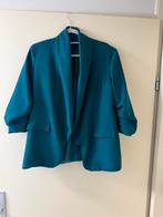 Dames colbert turquoise maat XL, Kleding | Dames, Maat 38/40 (M), Blauw, Ophalen of Verzenden, Zo goed als nieuw