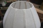 Leuke stoffen tafellamp schemerlamp stof creme lampion, Ophalen of Verzenden, Zo goed als nieuw, Metaal, 50 tot 75 cm