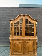 Vitrinekast licht eiken, Huis en Inrichting, Kasten | Vitrinekasten, Ophalen, 100 tot 150 cm, Zo goed als nieuw, 150 tot 200 cm