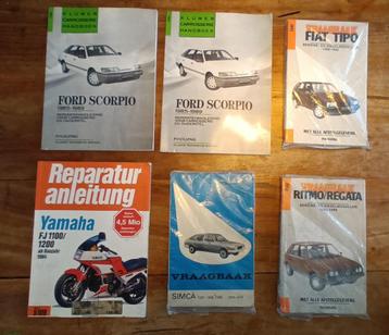 Handboeken auto's beschikbaar voor biedingen