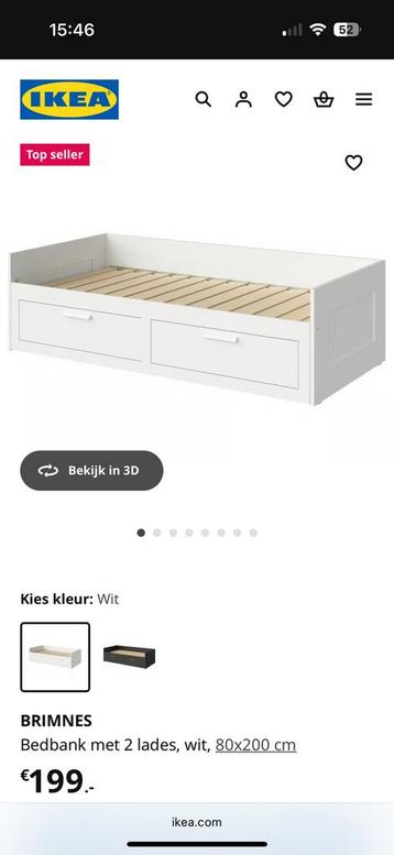 IKEA BRIMNES BED beschikbaar voor biedingen