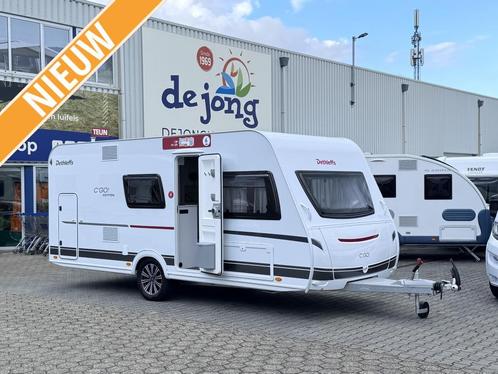 Dethleffs C'Go 495 QSK Edition 10, Caravans en Kamperen, Caravans, tot en met 5, 1000 - 1250 kg, Treinzit, Dethleffs, Dwarsbed