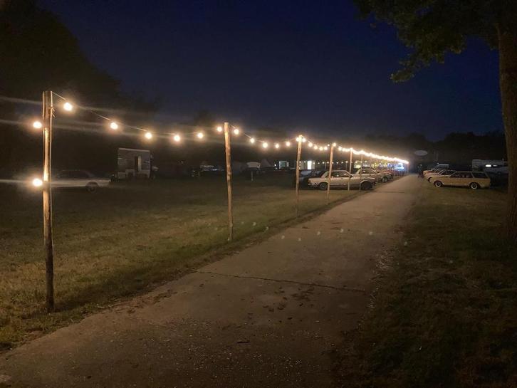 Palen Kastanjehout lampjes zonnedoek schutting afrastering, Tuin en Terras, Palen, Balken en Planken, Nieuw, Palen, Ophalen of Verzenden