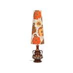 Grote Space Age Vloerlamp XL Retro Design Oranje West German, Huis en Inrichting, Lampen | Vloerlampen, Space Age, 150 tot 200 cm