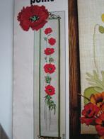 Borduurpatroon  Klaproos schellenkoord   nr 3806 80, Hobby en Vrije tijd, Borduren en Borduurmachines, Verzenden, Nieuw, Handborduren