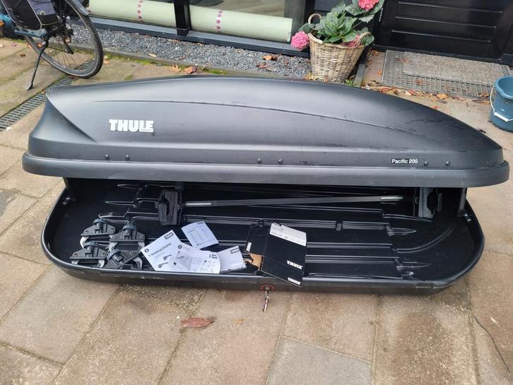 Thule Pacific 200 Dakkoffer - Zwart, Auto diversen, Dakkoffers, Zo goed als nieuw, Ophalen
