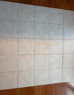 27 wandtegels, 20x20 cm , gebroken wit, glazuur, motief, Ophalen, Zo goed als nieuw, 20 tot 40 cm, Minder dan 5 m²