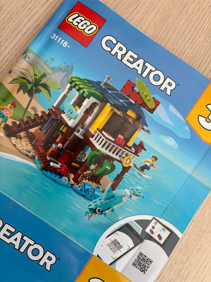 LEGO Creator 31118 Surfer Strandhuis - Compleet!, Kinderen en Baby's, Speelgoed | Duplo en Lego, Zo goed als nieuw, Lego, Complete set