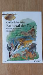 Pianoboek carnaval der dieren van Camille Saint-Saëns, Boeken, Ophalen of Verzenden, Zo goed als nieuw