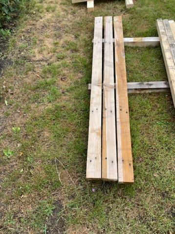 3 balken voor hergebruik/spijkervrij/hout/2de leven beschikbaar voor biedingen