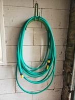 Topcraft groene tuinslang 20 meter inclusief houder, Ophalen of Verzenden, Zo goed als nieuw, Tuinslang