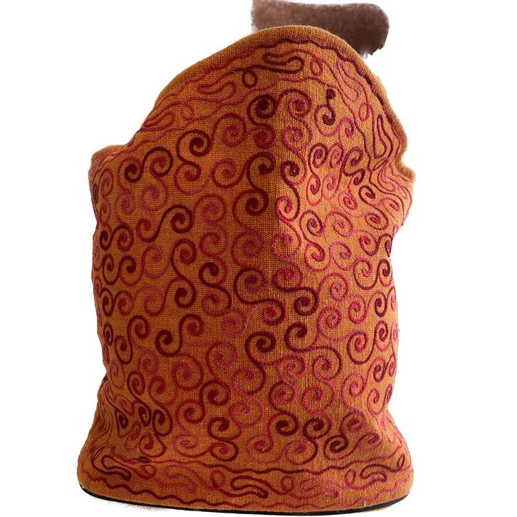 Geborduurde Hand / Schouder Tas, Sieraden, Tassen en Uiterlijk, Tassen | Damestassen, Nieuw, Schoudertasje, Oranje, Verzenden