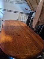 Gratis: Eikenhouten eetkamertafel met 4 stoelen, Huis en Inrichting, Tafels | Eettafels, Ophalen, Gebruikt, Eikenhout, 50 tot 100 cm