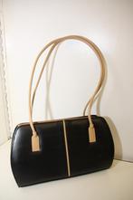 Schoudertas/handtas zwart met lichtbruine hengsels. Joop!, Ophalen of Verzenden, Zo goed als nieuw, Zwart, Handtas