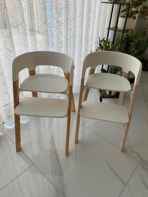 2x STOKKE Steps Beuken in nette staat / VERZENDEN KAN OOK, Kinderen en Baby's, Kinderstoelen, Zo goed als nieuw, Meegroeistoel