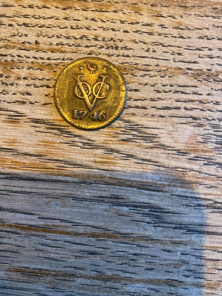 VOC Munt 1746 - Zeldzaam!, Postzegels en Munten, Munten | Nederland, Ophalen of Verzenden, Vóór koninkrijk, Overige waardes, Losse munt