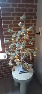 Kerstboompje met vaste verlichting + versiering, Ophalen, Zo goed als nieuw