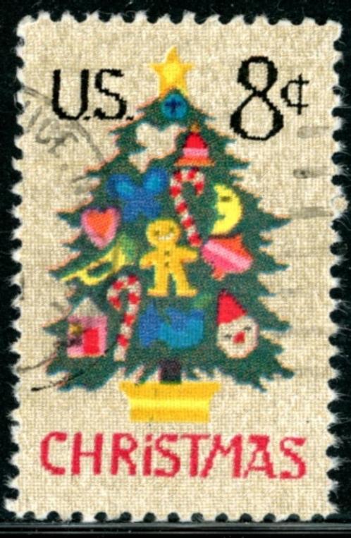 USA Verenigde Staten 1508 - Kerstzegel, Postzegels en Munten, Postzegels | Amerika, Gestempeld, Noord-Amerika, Ophalen of Verzenden
