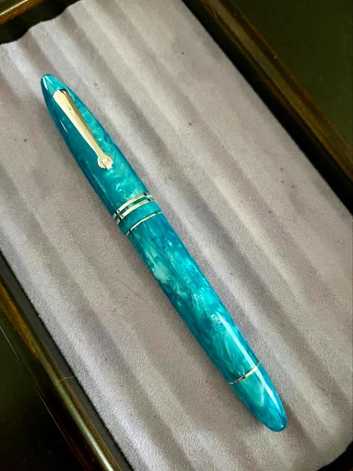 Leonardo Furore Smeraldo met stub penpunt, Verzamelen, Pennenverzamelingen, Zo goed als nieuw, Vulpen, Overige merken, Ophalen of Verzenden