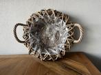Rotan plantenmand met handvatten, Overige materialen, Rond, Binnen, Ophalen of Verzenden