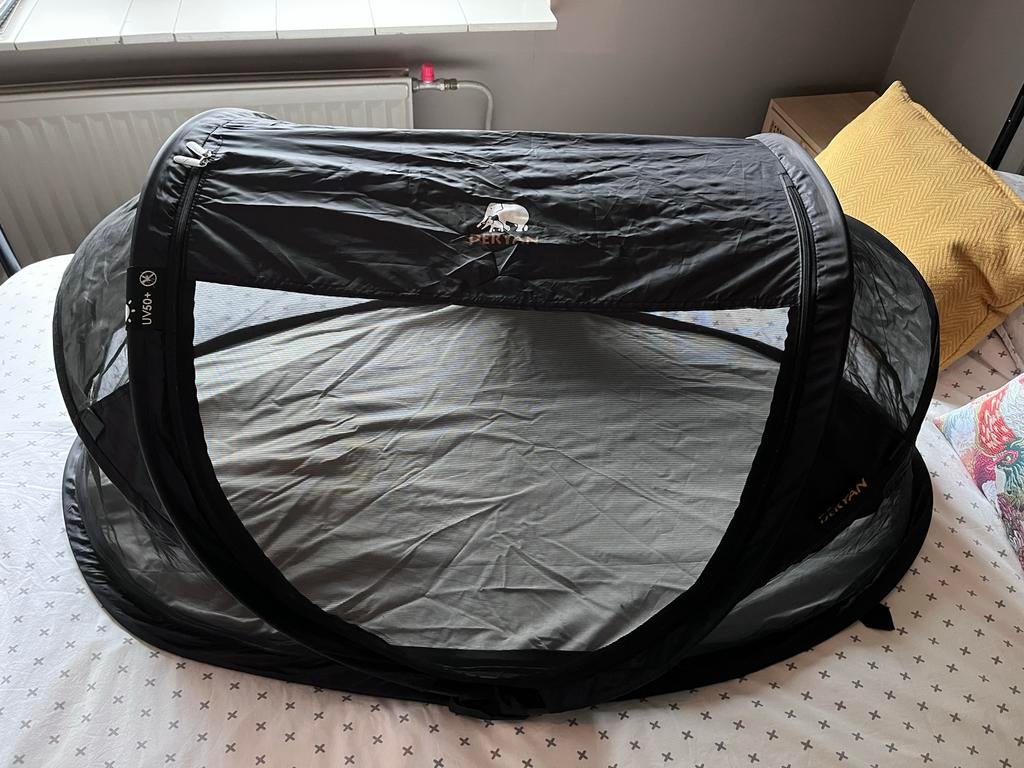 Deryan Baby Luxe Reisbedje Zwart incl. Matras, Kinderen en Baby's, Babywiegjes en Ledikanten, Zo goed als nieuw, Reisbedje, Ophalen of Verzenden