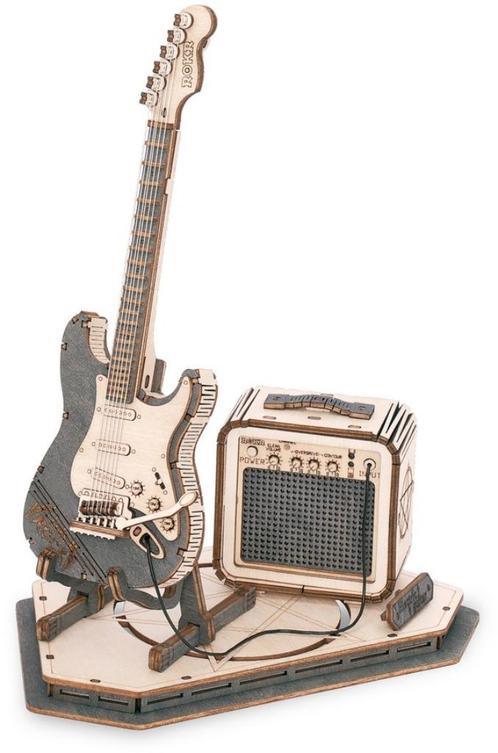 Robotime Electric Guitar, Hobby en Vrije tijd, Knutselen, Nieuw, Materiaal, Ophalen of Verzenden