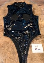 Lak body met open cups, Verzenden, Zwart, Body of Korset