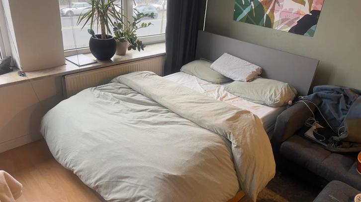 Malmo Bed 140x200 + Lattenbodem & Opberglades, Huis en Inrichting, Slaapkamer | Bedden, Gebruikt, Tweepersoons, 140 cm, 200 cm