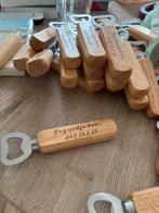 Houten Flesopeners met Gravure nieuw, Huis en Inrichting, Keuken | Servies, Overige materialen, Gebruikt, Overige typen, Ophalen of Verzenden
