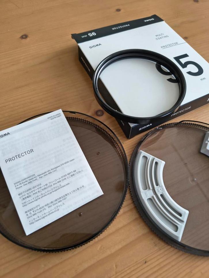 Sigma Protector Filter 95mm, Audio, Tv en Foto, Fotografie | Filters, Zo goed als nieuw, Beschermfilter, 80 mm of meer, Overige merken