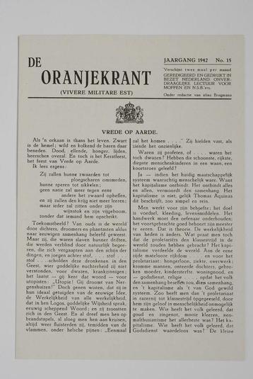 Jaargang 1942 no. 15 - De Oranjekrant | Heruitgave 1994 beschikbaar voor biedingen