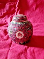 Rood chinees gember potje, Antiek en Kunst, Ophalen of Verzenden