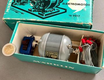 Vintage Märklin 1072 Elektromotor 16 Volt, Compleet in Doos beschikbaar voor biedingen