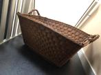 Antieke rieten wasmand, Ophalen, Zo goed als nieuw, Rechthoekig, Riet