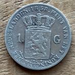 1 gulden 1858 Willem III, Postzegels en Munten, Munten | Nederland, Ophalen, 1 gulden, Koning Willem III, Zilver