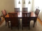 Eethoek in art deco stijl verlengbaar 6 stoelen, Huis en Inrichting, Tafels | Eettafels, Ophalen, Gebruikt, Art deco, 200 cm of meer