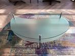 Salontafel glas/metaal, Ophalen, Gebruikt, Overige vormen, Glas