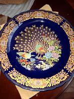 Decoratieve Blauwe Borden met Pauw 7stuks, Antiek en Kunst, Ophalen