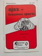 AJAX - Lausanne Sports Programma seizoen 1978-79 no 11, Verzenden, Ajax